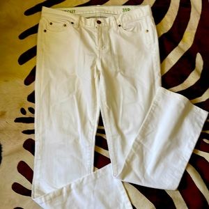 JCREW bootcut white jeans